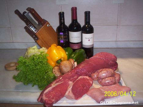 Postcard Some of the most liked meat cuts.