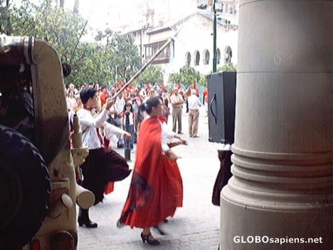 Postcard Folk Dance and Military Band