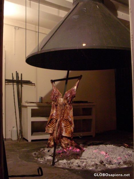 Postcard Roasting Patagonian Lamb