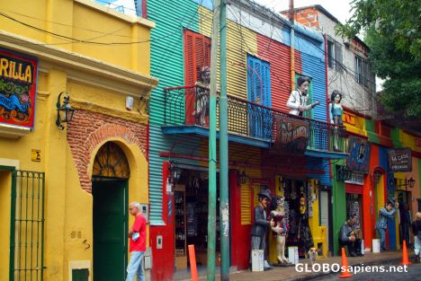 Postcard La Boca - manequins