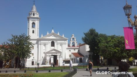 Postcard Recoletta church