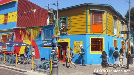Postcard La Boca quarter