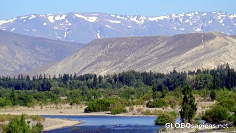 Postcard La cordillera de los Andes