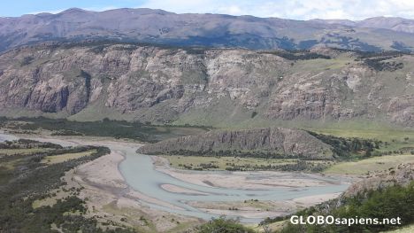Postcard River of many bends