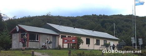 Postcard Argentinian border post
