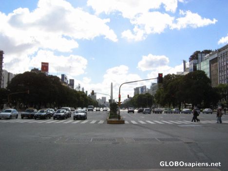 Postcard Avenida 9 de Julio