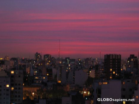 Postcard Sunset over Buenos Aires