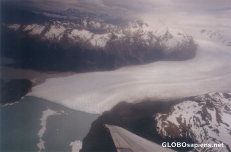 Postcard A Bird´s-eye view of Perito Moreno