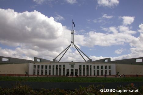 Postcard underground parliament house