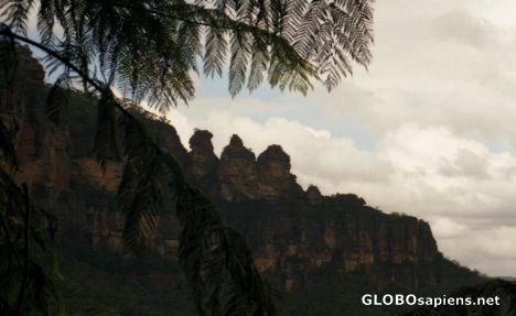 Postcard Three Sisters Rock