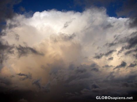 Postcard thunder cloud