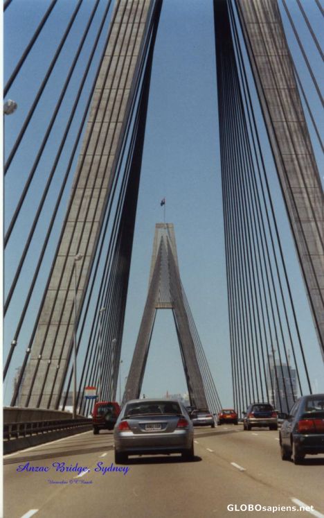Postcard From on the Anzac Bridge in Sydney