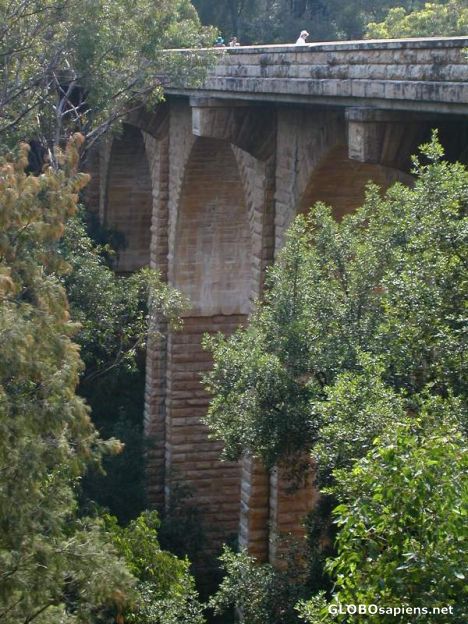 Postcard old bridge