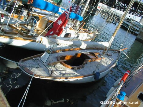 Postcard Yacht in Darling Harbour