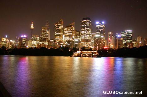 Postcard sydney by night