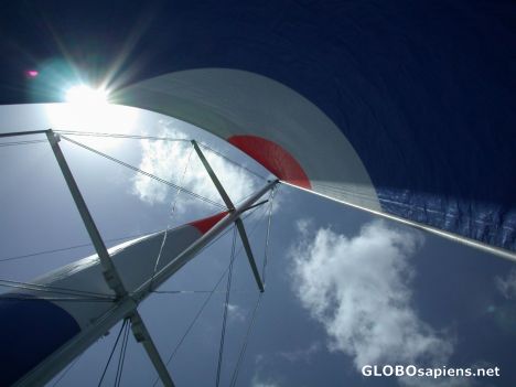 Postcard sails up , and wait for the wind