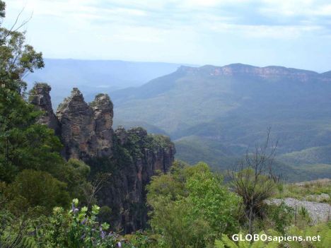 Postcard Blue Mountain & the 3 Sisters