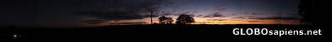 Postcard on my way back to motel, outback sunset