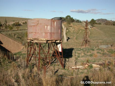 Postcard old watertank