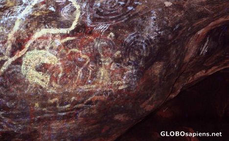 Postcard Aboriginal Cave Drawings