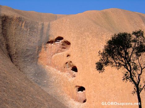 Postcard AUSTRALIE -  AYERS ROCK EROSION