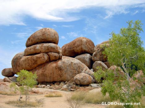 Postcard Northern Australia - Devil Marble