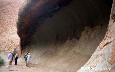 Postcard The enormous wave