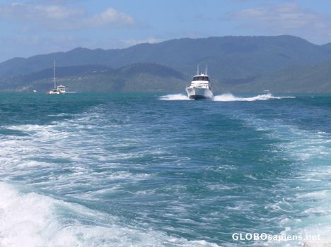 Postcard boating
