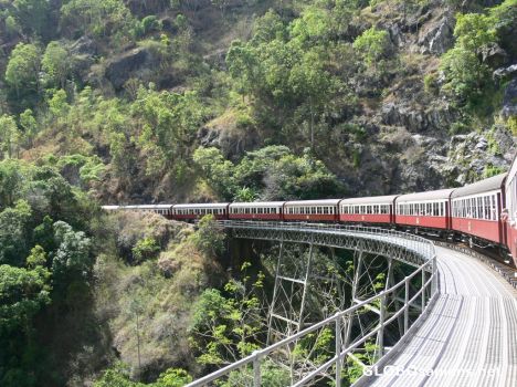Postcard kuranda rail