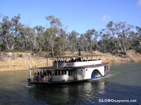 Postcard The Canberra paddlesteamer