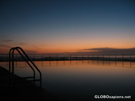 Postcard sunrise at the beach