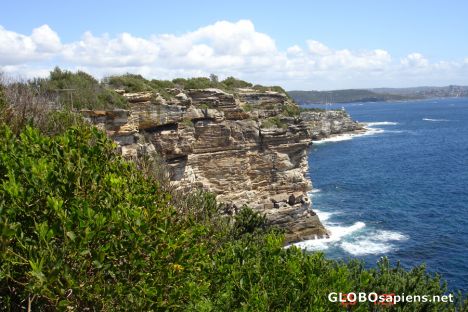 Postcard Rocky Cliffs of Watsons Bay Gap