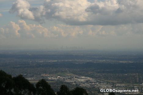 Postcard melbourne skyline
