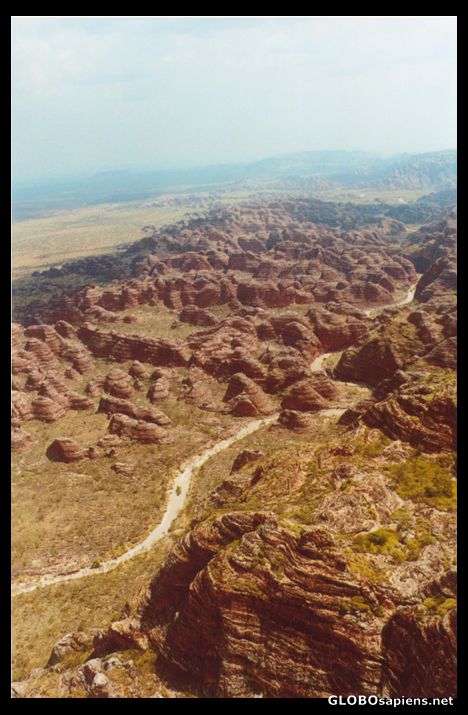 Postcard Bungle Bungle flight
