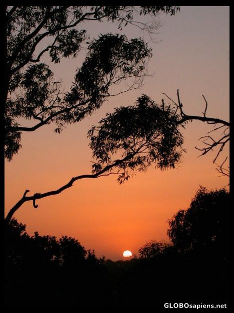 Postcard just sunset