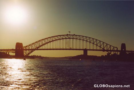 Postcard harbour bridge
