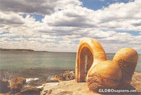 Postcard Coastline art in Manly/Sydney