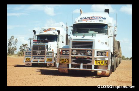Postcard Roadtrains