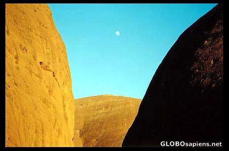 Postcard The Olgas And The Moon