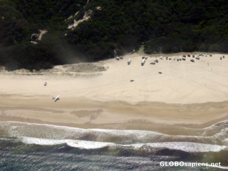 Postcard Fraser Island from the air