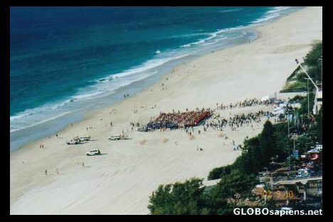 Postcard Surfers Paradise beach