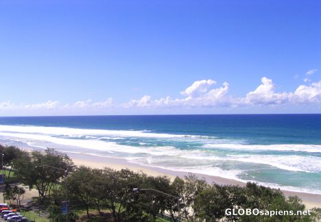 Postcard Surfers Paradise Beach