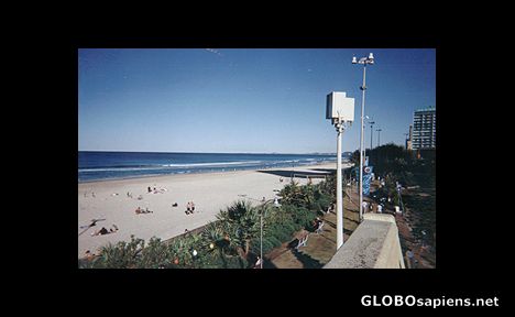 Postcard Busy Beach, Surfer's Paradise