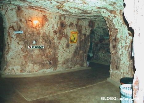 Postcard underground backpackers coober pedy.7 meters below