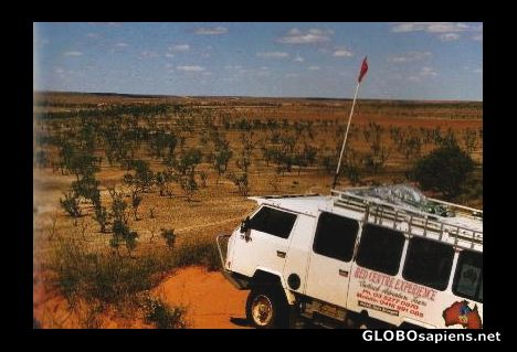 Postcard Big Red, Simpson Desert