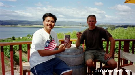 Postcard Wine tasting in one of the fantastic wineries