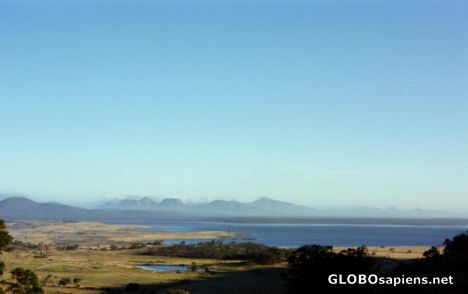 Postcard Fantastic outlook over Tasmania