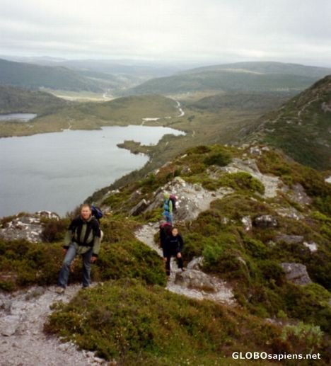 Postcard On our way to the tip of cradle mountain