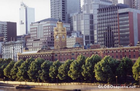 Postcard Flinders St Station