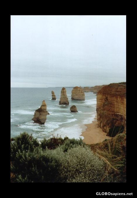Postcard Some of the 12 apostels